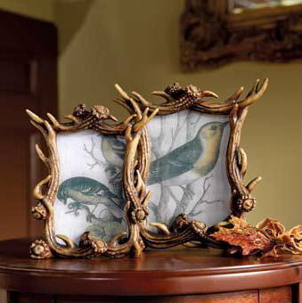 欧美风格树脂鹿角相框 融合自然与工艺的日用品新宠